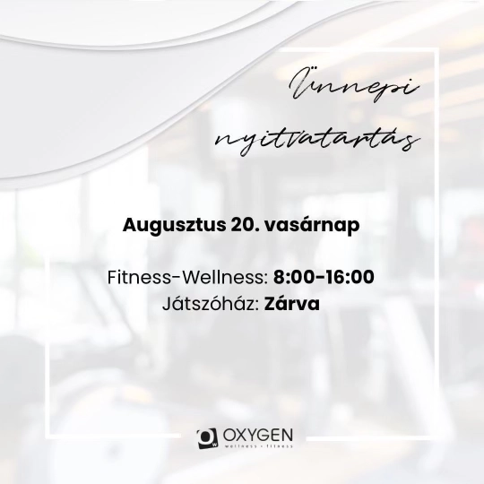Augusztus 20. Ünnepi nyitvatartás